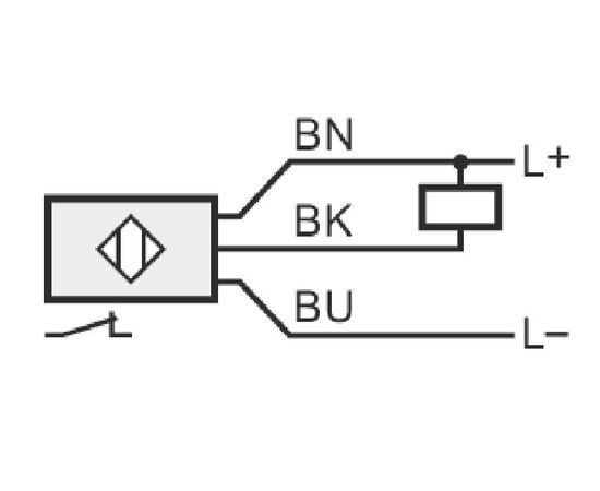 Индуктивный датчик M30×60 (Sn=15 мм), NPN "НЗ", 24 VDC, кабель 2 м PUR, фото 5  – ТА