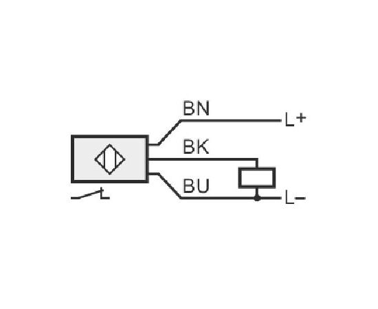 Индуктивный датчик M30×45 (Sn=22 мм), PNP "НЗ", 24 VDC, кабель 2 м PUR, фото 3  – ТА