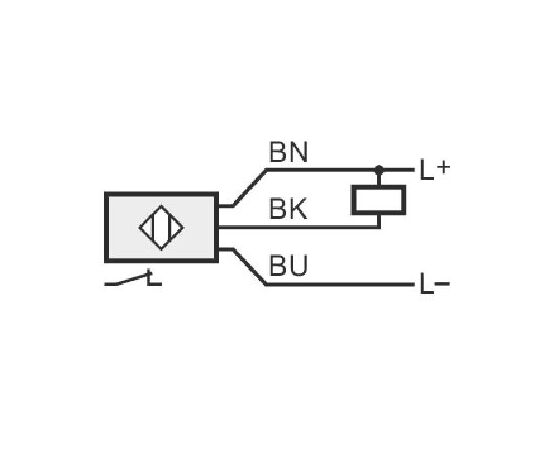 Индуктивный датчик M30×45 (Sn=15 мм), NPN "НЗ", 24 VDC, кабель 2 м PUR, фото 3  – ТА