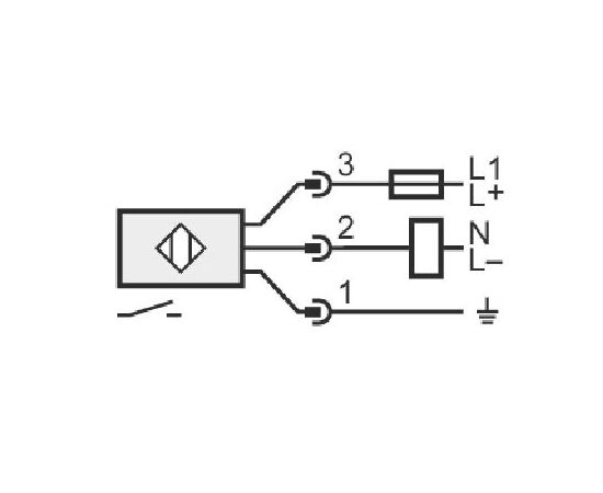 Индуктивный датчик 40×40×66 (Sn=35 мм), 2-пров. AC/DC "НО", разъем M12, Тип напряжения: AC или DC, Монтажное исполнение: неутапливаемое, Функция выхода: НО, Электрическое подключение: разъем M12, фото 3  – ТА