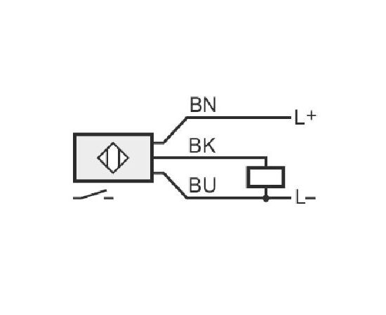 Индуктивный датчик Ø6.5×35 (Sn=1 мм), PNP "НЗ", 24 VDC, кабель 2 м, фото 5  – ТА
