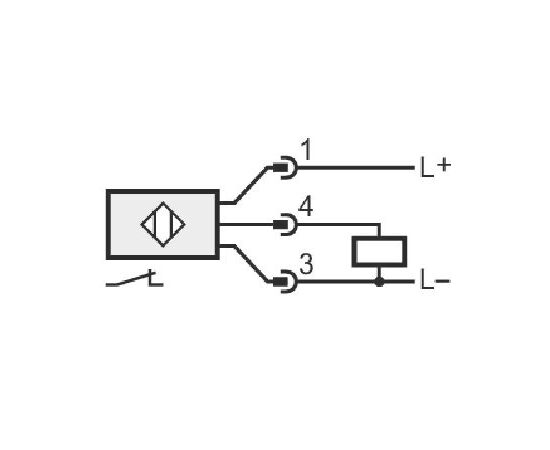 Индуктивный датчик Ø6.5×50 (Sn=1 мм), PNP "НЗ", 24 VDC, разъем M8, фото 3  – ТА