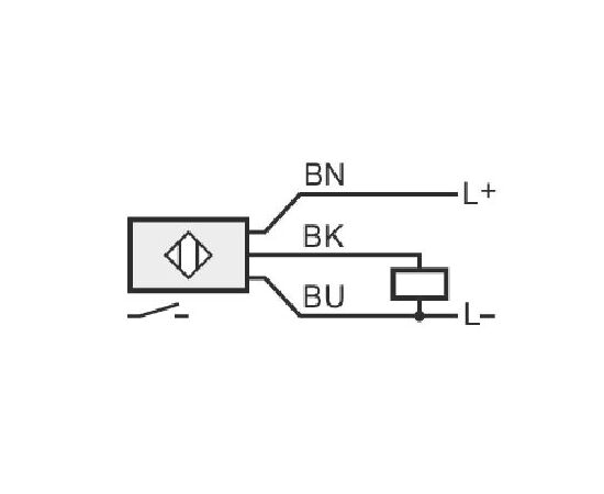 Индуктивный датчик Ø6.5×19 (Sn=2 мм), PNP "НО", 24 VDC, кабель 2 м, фото 3  – ТА
