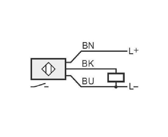 Индуктивный датчик Ø6.5×27 (Sn=2 мм), PNP "НО", 24 VDC, кабель 2 м, фото 3  – ТА