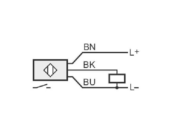 Индуктивный датчик Ø4×30 (Sn=0.8 мм), PNP "НО", кабель 2 м, фото 3  – ТА