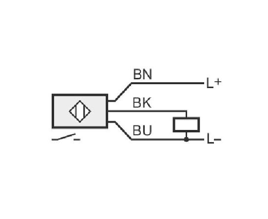 Индуктивный датчик Ø4×23 (Sn=1.2 мм), PNP "НО", кабель 2 м, фото 3  – ТА