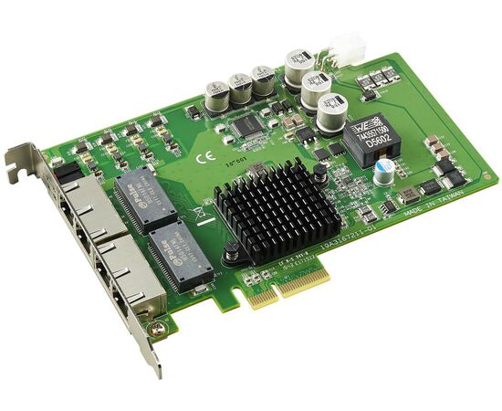 Контроллер видеозахвата для Gigabit Ethernet (4 порта) с PoE, PCIe, фото 3  – ТА