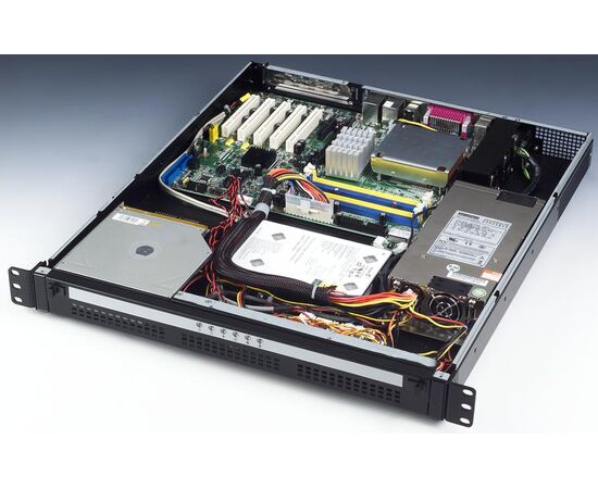 ACP-1010, корпус 1U 19" для материнских плат ATX, без блока питания, черный, фото 6  – ТА