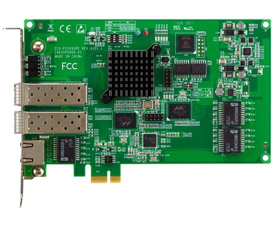 Плата Gigabit Ethernet (2 порта SFP) с PTP, PRP, HSR, формат PCIe x1, фото 3  – ТА