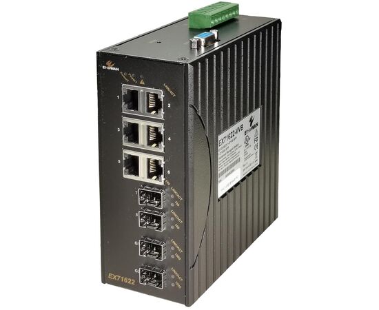 Управляемый коммутатор 6×100TX + 2×100BASE-SFP + 2×Gigabit SFP, −40…+75°C, Порты 10/100Base-TX: 6, Порты Gigabit TX: −, Порты 100Mbit оптика: SFP (2 порта), Дальность передачи FX: −, Оптические разъемы FX: mini-GBIC, Порты Gigabit оптика: Gigabit SFP (2 порта), Дальность передачи SX/LX/BX: −, фото 2  – ТА
