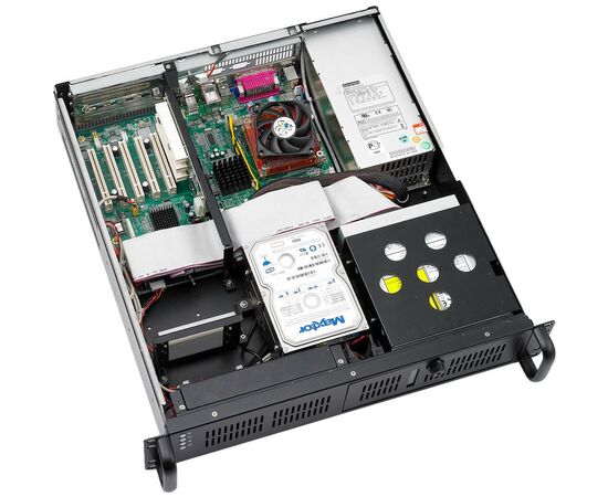 ACP-2320, корпус 2U 19" для материнских плат ATX, 2 hot-swap отсека, без блока питания, черный, Цвет: черный, Комплектный блок питания: без БП, Модификация: для материнских плат ATX, фото 4  – ТА