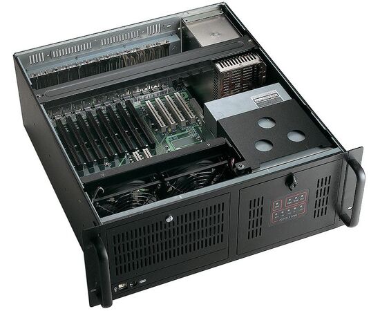 ACP-4000BP, корпус промышленного компьютера 4U 19" для PICMG плат, без блока питания, Цвет: черный, Комплектный блок питания: без БП, Модификация: для ЦПУ-плат PICMG 1.0/1.3, фото 6  – ТА