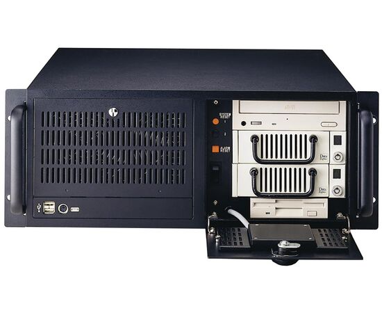 ACP-4000MB, корпус промышленного компьютера 4U 19" для материнских плат ATX, БП 300 Вт, Цвет: черный, Комплектный блок питания: 300 Вт, Модификация: для материнских плат ATX, фото 3  – ТА