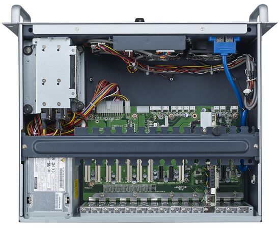 ACP-4020BP, корпус промышленного компьютера 4U 19" для плат PICMG половинного размера, БП 500 Вт, Цвет: черный, Комплектный блок питания: 500 Вт, Модификация: для ЦПУ-плат PICMG 1.0/1.3, фото 6  – ТА