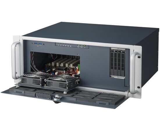 ACP-4020MB, корпус промышленного компьютера 4U 19" для материнских плат ATX / MicroATX, БП 300 Вт, Цвет: черный, Комплектный блок питания: 300 Вт, Модификация: для материнских плат ATX, фото 3  – ТА