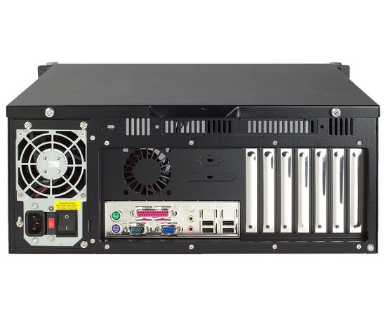 ACP-4320MB, корпус промышленного компьютера 4U 19" для материнских плат ATX, 2 hot-swap отсека 3.5"/2.5", без блока питания, Цвет: черный, Комплектный блок питания: без БП, Модификация: для материнских плат ATX, фото 6  – ТА