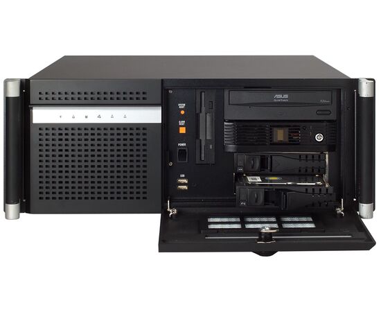 ACP-4320MB, корпус промышленного компьютера 4U 19" для материнских плат ATX, 2 hot-swap отсека 3.5"/2.5", БП 500 Вт, Цвет: черный, Комплектный блок питания: 500 Вт, Модификация: для материнских плат ATX, фото 4  – ТА