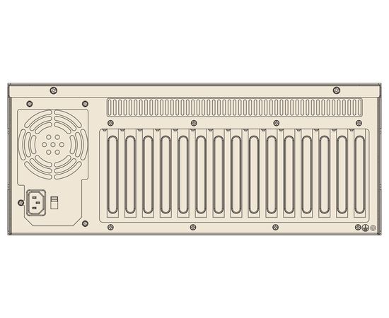 IPC-510BP, вид сзади