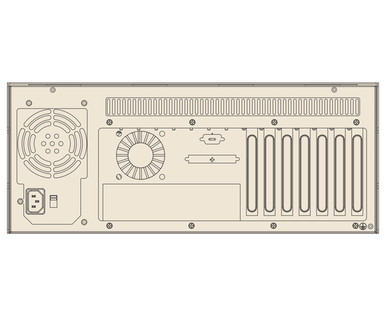 IPC-510MB, вид сзади