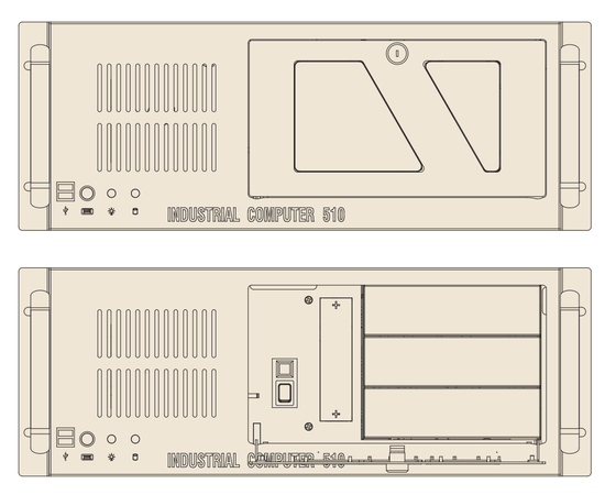 IPC-510MB, вид спереди