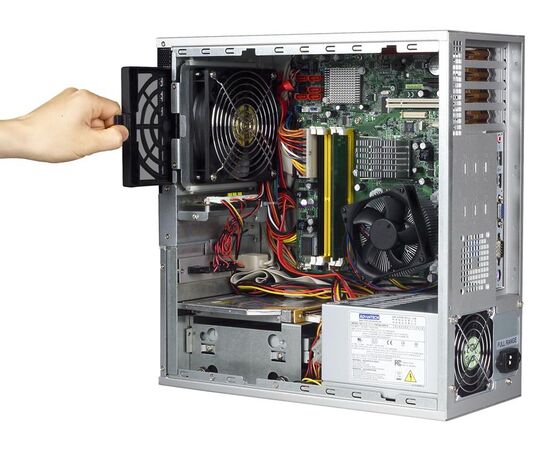 Настольный корпус промышленного компьютера для MicroATX материнских плат без блока питания, фото 6  – ТА