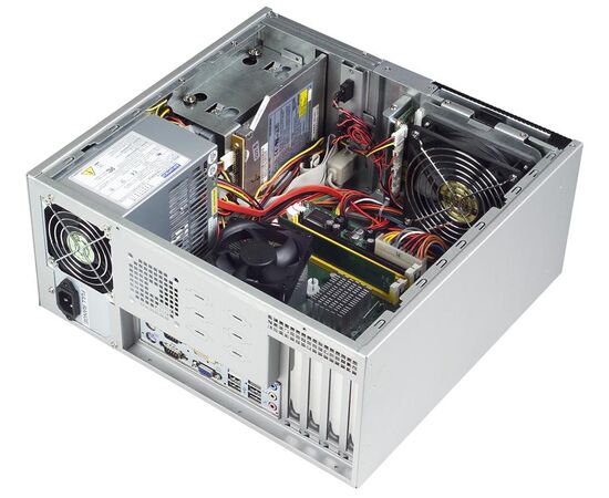 Настольный корпус промышленного компьютера для MicroATX материнских плат без блока питания, фото 7  – ТА