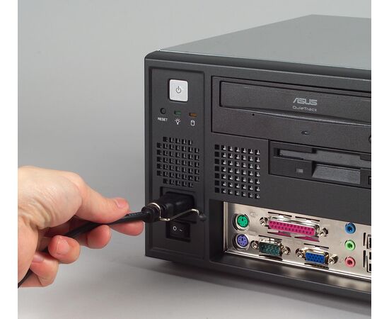 Настольный корпус промышленного компьютера с фронтальными I/O-интерфейсами для MicroATX материнских плат с БП 250 Вт, Цвет: черный, Комплектный блок питания: 250 Вт, Модификация: для материнских плат MicroATX, фото 3  – ТА