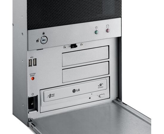 Корпус промышленного компьютера для материнских плат ATX, без блока питания, Цвет: серебристый, Комплектный блок питания: без БП, Модификация: для материнских плат ATX, фото 3  – ТА