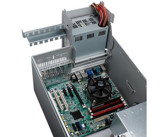 Корпус промышленного компьютера для материнских плат ATX, без блока питания, Цвет: серебристый, Комплектный блок питания: без БП, Модификация: для материнских плат ATX, фото 4  – ТА