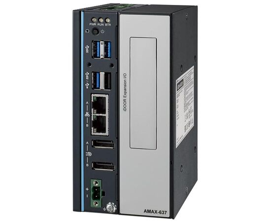 AMAX-637: программируемый PAC-контроллер с ЦП Atom E3940, 8ГБ RAM, 128ГБ SSD, слотом iDoor и предустановленным ПО: WIN10 IoT, Codesys RTE +HMI (Target & Web), фото 3  – ТА