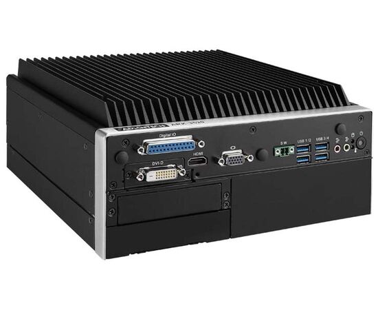 Встраиваемый безвентиляторный компьютер с Core i7-6820EQ, 2×LAN, 8×COM, 8×USB, 16×DIO, Установленный CPU: i7-6820EQ, Модификация: без слотов PCI / PCIe, фото 4  – ТА