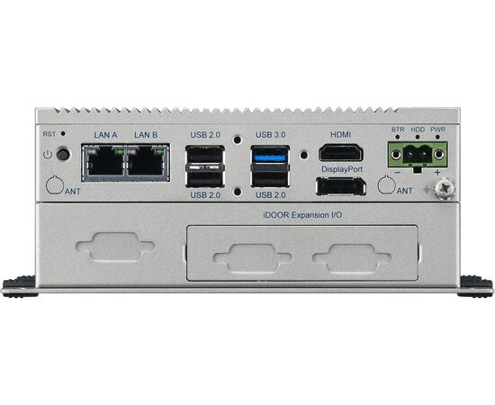 Встраиваемый безвентиляторный компьютер с Atom E3845, слотом iDoor, 4GB RAM, 4×COM, 4×USB, HDMI/DP, Установленный CPU: Atom E3845, Модификация: двухъярусный, без TPM, фото 3  – ТА