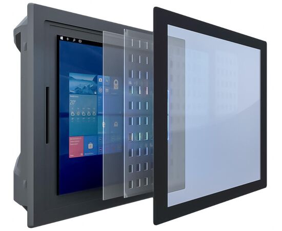 EPC-515-i3: промышленный панельный компьютер 15" с Core i3-8145U, 8GB RAM / 128GB SSD, 2×LAN, 5×COM, 6×USB и мультисенсорным экраном, Диагональ экрана: 15", Установленный CPU: i3-8145U, Установленное ОЗУ: 4 GB, Установленный накопитель: 128 GB M.2, фото 5  – ТА