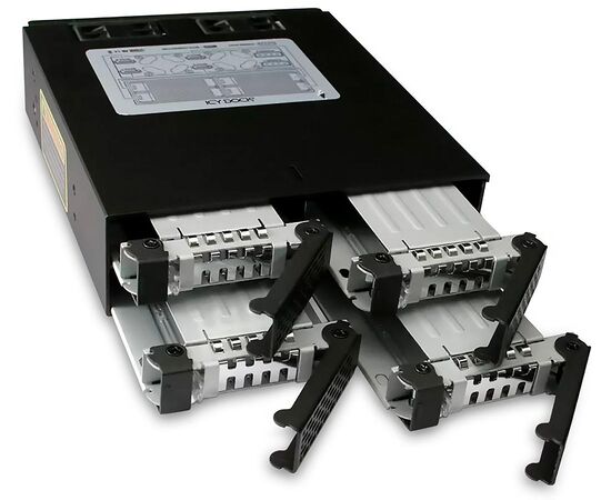 Дисковая корзина 4×2.5" SATA/SAS HDD/SSD в 1×5.25" отсек, фото 8  – ТА