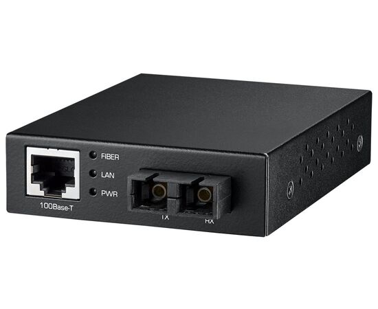 Медиаконвертер 10/100TX → 100FX MM 2км SC, 0…+50°С с блоком питания (EU), Порты 100Mbit оптика: Multi-mode (1 порт), Рабочая температура: 0…+50°C, фото 3  – ТА