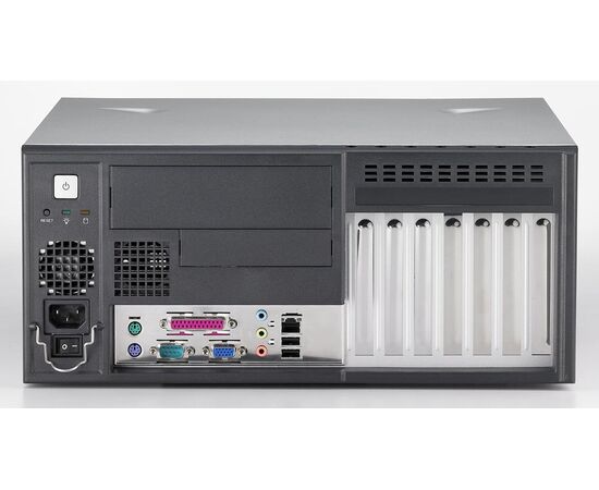 Корпус промышленного компьютера для материнских плат ATX с фронтальным подключением, без блока питания, Цвет: черный, Комплектный блок питания: без БП, Модификация: для материнских плат ATX, фото 6  – ТА