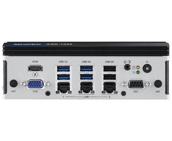 ARK-1250L-S5, встраиваемый безвентиляторный компьютер с Core i5-1145G7E, HDMI+VGA, 3×LAN, 6×USB, 4×COM, −40…+60°C, Установленный CPU: i5-1145G7E, Модификация: сборка Китай, фото 3  – ТА