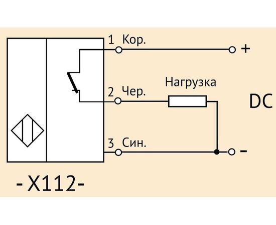 Индуктивный датчик M8×47 (Sn=1.5 мм), PNP "НЗ", 24 VDC, кабель 2 м, Монтажное исполнение: утапливаемое, Функция выхода: НЗ, Электрическое исполнение: PNP, Модификация: стандарт, Электрическое подключение: кабель, фото 5  – ТА