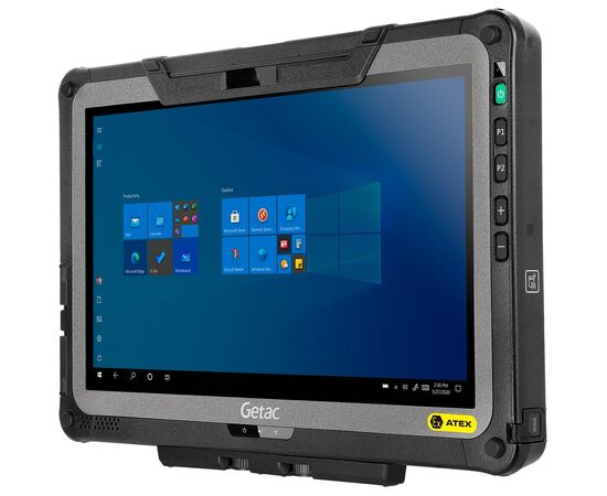 Взрывозащищенный 11.6" планшет Getac F110G6-Ex: Core i5-1135G7 16GB/256GB, WiFi + BT, дигитайзер, ATEX II 3G/3D, Win10, Установленный CPU: Intel Core i5-1135G7 до 4.2 ГГц, Установленное ОЗУ: 16 GB, Установленный накопитель: 256 GB NVMe, Модули связи: WiFi+BT, Доп. интерфейсы: −, Считыватели: −, Сканер штрихкодов: −, Батареи: 2×30.6 Wh, Веб-камера (фронтальная): Full HD, Установленная ОС: Windows 10 Pro x64 (Win11 Downgrade), Модификация: −, фото 3  – ТА