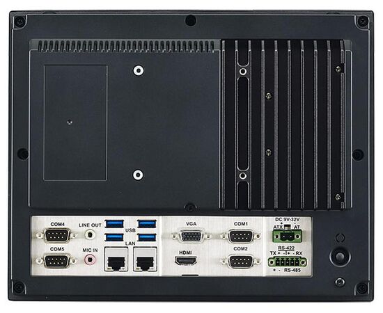 Промышленный панельный компьютер 10.4" с Atom E3940, 2×2.5GbE LAN, 4×RS-232, 1×RS-422/485 с изоляцией, 4×USB, резистивным сенсорным экраном, фото 3  – ТА