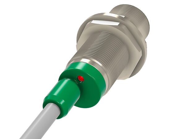 Индуктивный датчик M18×50 (Sn=5 мм), NPN "НО", 24 VDC, кабель 2 м, Монтажное исполнение: утапливаемое, Функция выхода: НО, Электрическое исполнение: NPN, Модификация: стандарт, Электрическое подключение: кабель, фото 3  – ТА