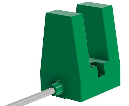 Индуктивный щелевой датчик (слот 25 мм), NPN "НЗ", 24 VDC, кабель 2 м, Функция выхода: НО+НЗ, Электрическое исполнение: NPN, Электрическое подключение: кабель, Длина кабеля: 2 м, фото 3  – ТА