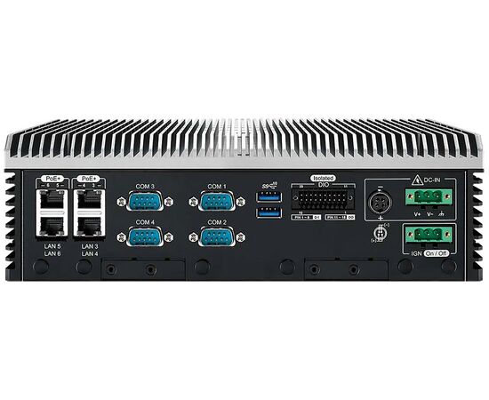 Встраиваемый промышленный компьютер на Core i Gen.10 (без CPU), 6×GbE (4×PoE), 4×COM, 6×USB, 16×DIO с изоляцией, 2×2.5" SATA Hot-swap, фото 3  – ТА