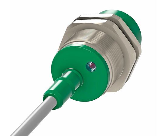 Индуктивный датчик M30×50 (Sn=15 мм), NPN "ИЛИ", 24 VDC, кабель 2 м со штуцером, Монтажное исполнение: неутапливаемое, Функция выхода: НО+НЗ, Электрическое исполнение: NPN, Модификация: стандарт, Электрическое подключение: кабель со штуцером, фото 3  – ТА