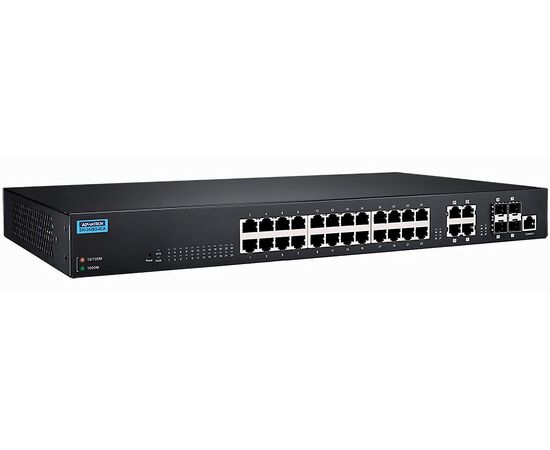 Неуправляемый коммутатор Ethernet: 24 порта Gigabit TX + 4 порта 100/1000 TX/SFP, питание 220 VAC, фото 3  – ТА