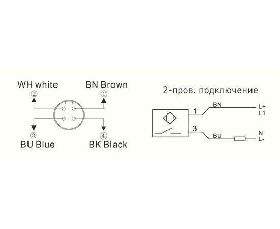 Индуктивный датчик высокотемпературный Ø34×81 (Sn=20 мм), 2-пров. AC/DC "НО", 20…250 VAC/DC, −25…+120°C, разъем M12, Тип напряжения: AC или DC, Функция выхода: НО, Модификация: стандарт, Электрическое подключение: разъем M12, Длина кабеля: −, Рабочая температура: -25…+120°C, фото 3  – ТА