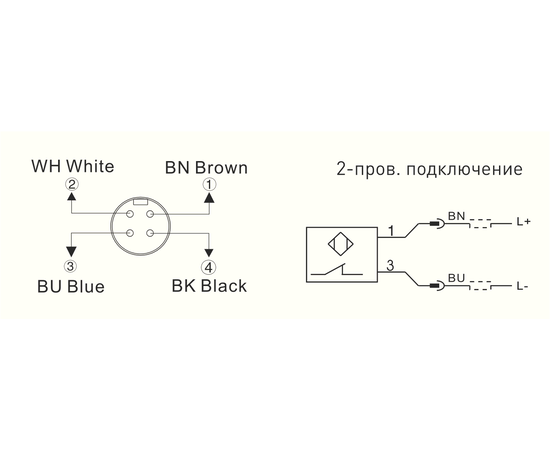 Индуктивный датчик Ø34×81 (Sn=20 мм), 2-пров. DC "НЗ", 24 VDC, разъем M12, Тип напряжения: DC, Функция выхода: НЗ, Модификация: стандарт, Электрическое подключение: разъем M12, Длина кабеля: −, Рабочая температура: -25…+80°C, фото 3  – ТА