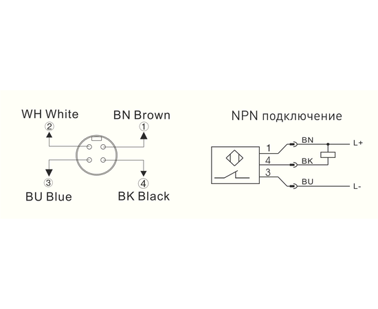 Индуктивный датчик высокотемпературный Ø34×81 (Sn=20 мм), NPN "НЗ", 24 VDC, −25…+120°C, разъем M12, Функция выхода: НЗ, Электрическое исполнение: NPN, Модификация: стандарт, Электрическое подключение: разъем M12, Длина кабеля: −, Рабочая температура: -25…+120°C, фото 3  – ТА