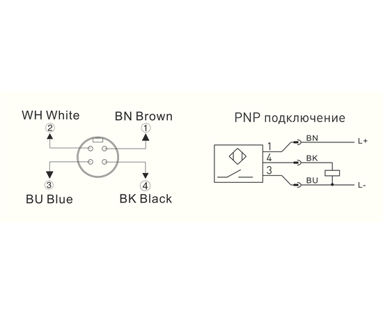 Индуктивный датчик Ø34×81 (Sn=30 мм), PNP "НО", 24 VDC, разъем M12, Функция выхода: НО, Электрическое исполнение: PNP, Модификация: увеличенное Sn, Электрическое подключение: разъем M12, Длина кабеля: −, Рабочая температура: -25…+80°C, фото 3  – ТА