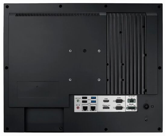 PPC-417 EHL: промышленный панельный компьютер 17" с Atom x6425E, 2×LAN, до 4×RS-232, 1×RS-422/485 с изоляцией, 4×USB, слот PCIe x1, резистивный сенсор, Диагональ экрана: 17", Сенсорный экран: аналоговый резистивный, Установленный CPU: Atom x6425E, фото 4  – ТА